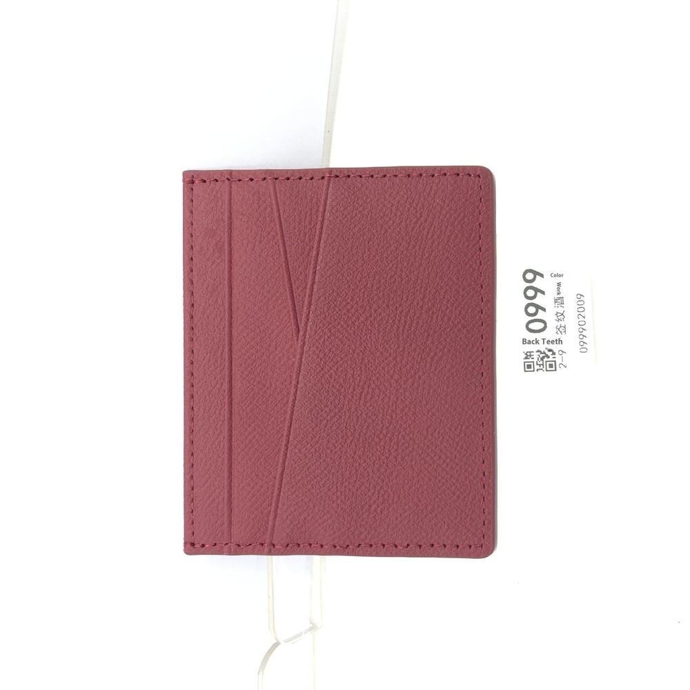 Leather Oil Edge Oblique Thin CardHolder