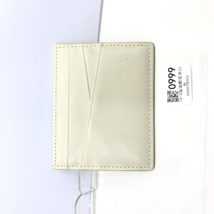 Leather Oil Edge Oblique Thin CardHolder