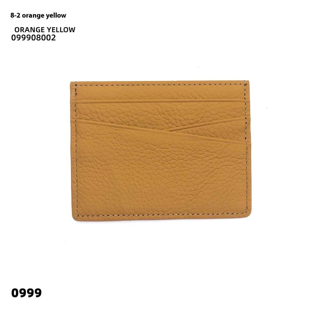 Leather Oil Edge Oblique Thin CardHolder