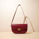 Leather Retro chic and durable style Saddle Bag