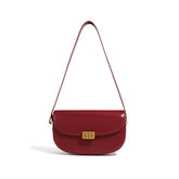 Leather Retro chic and durable style Saddle Bag