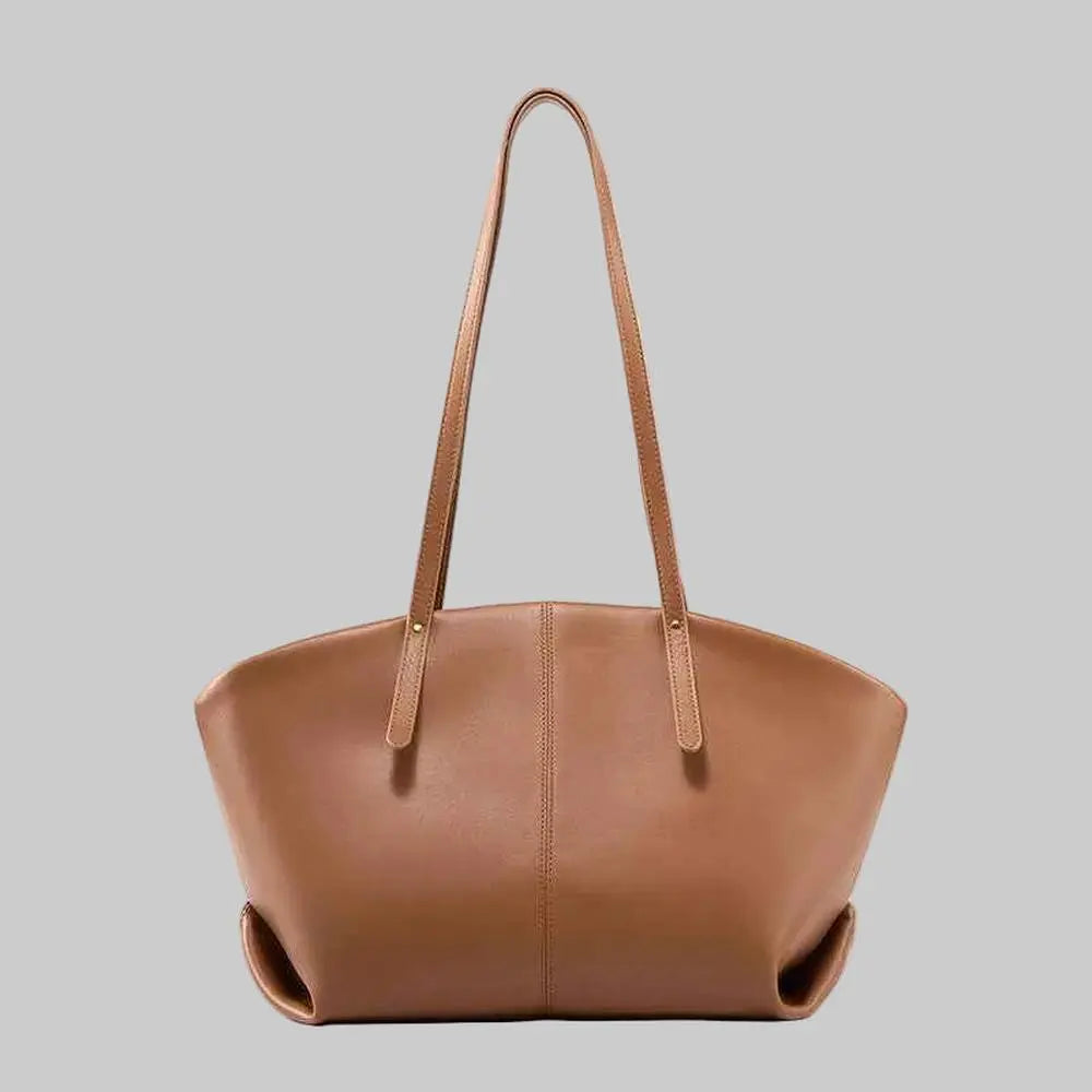 Leather Tote Bag - Premium Genuine Leather Tote for Women