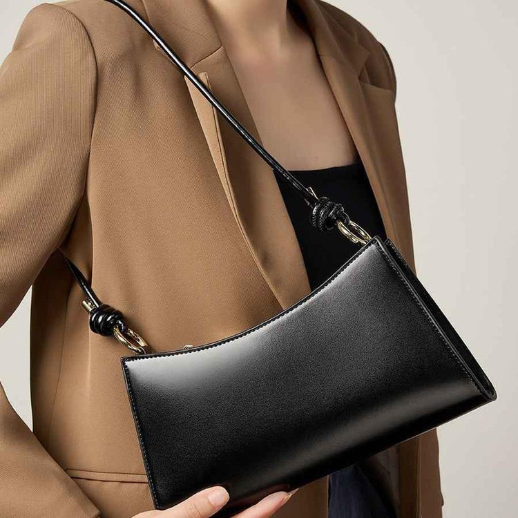 Leather chic medium size Shoulder Bag