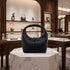 Litchi Grain Leather Handbag