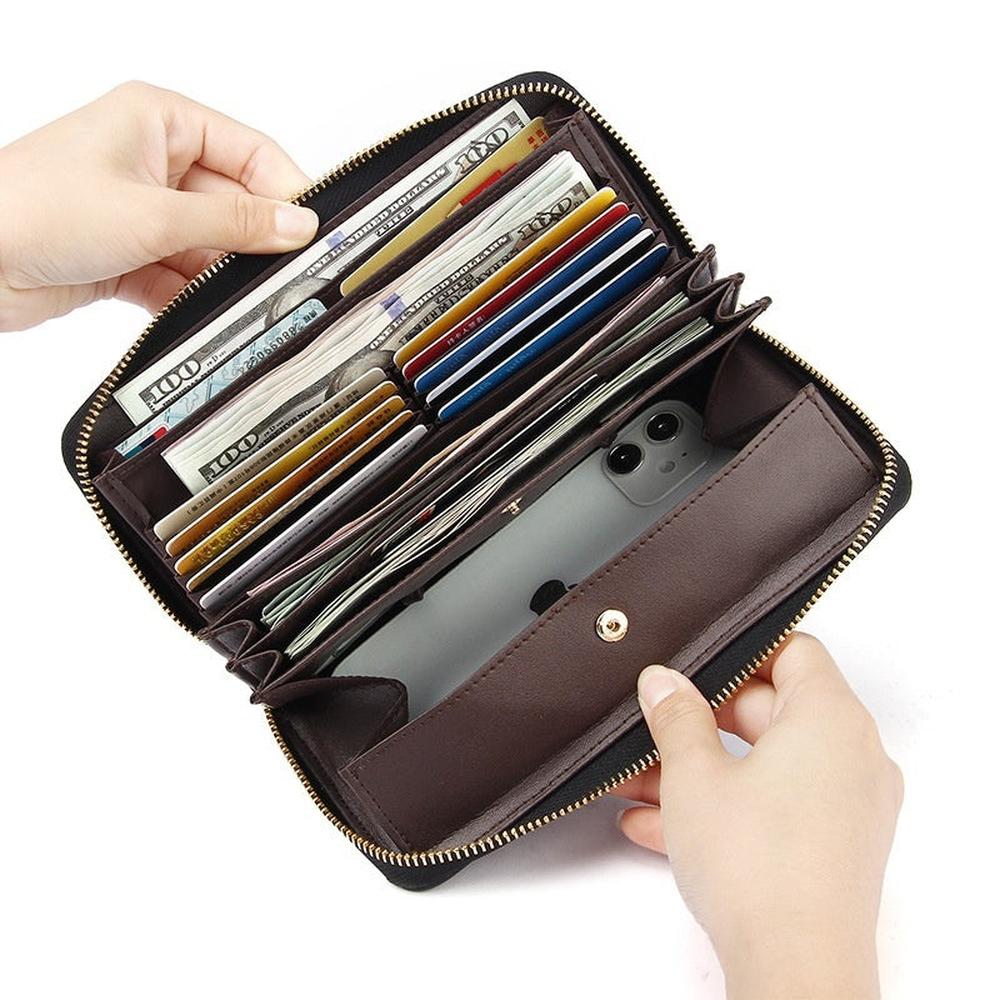 Long High-Grade Leather Wallet for Women