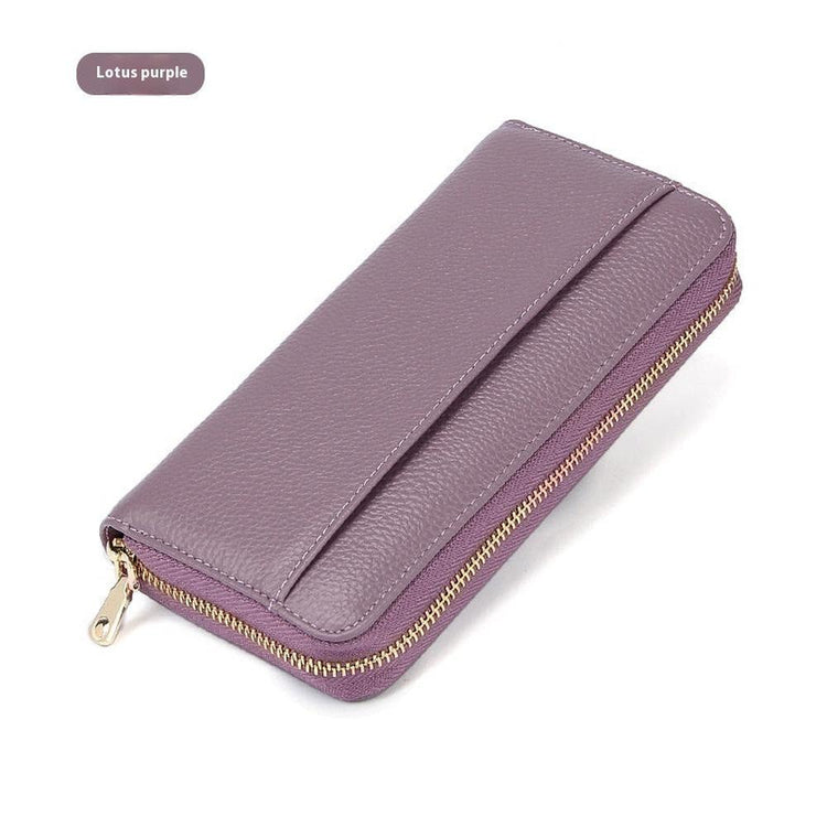 Long High-Grade Leather Wallet for Women