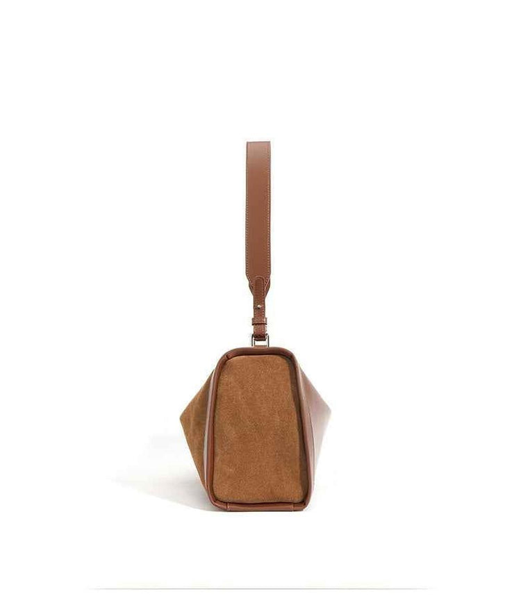 Matte Leather Shoulder Messenger Bag