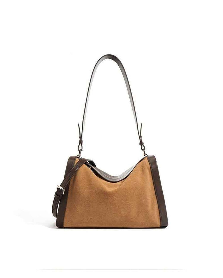 Matte Leather Shoulder Messenger Bag