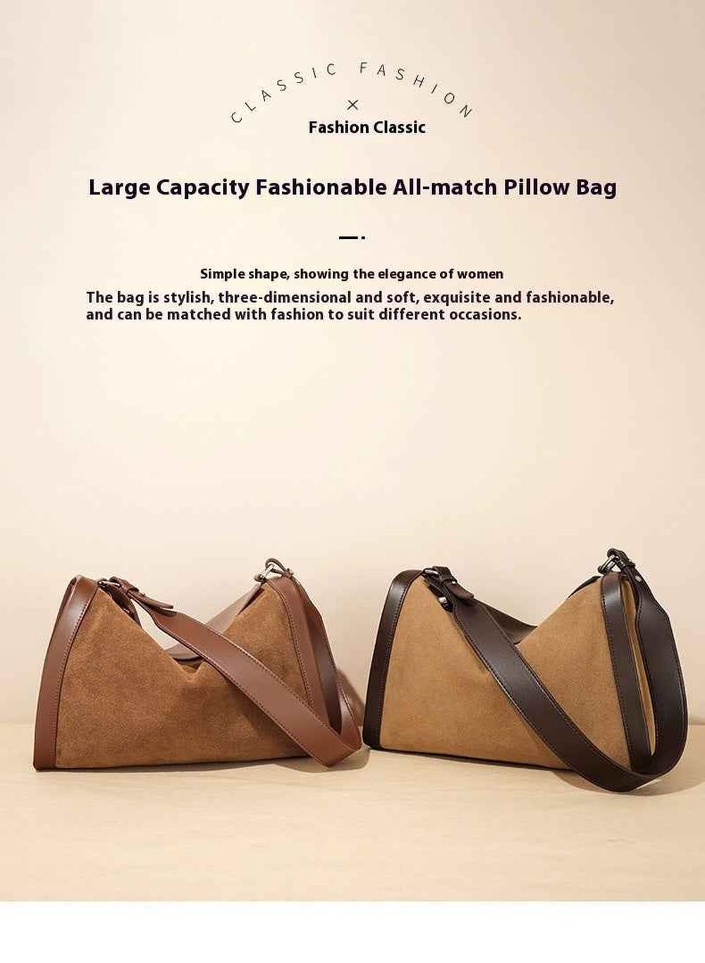 Matte Leather Shoulder Messenger Bag