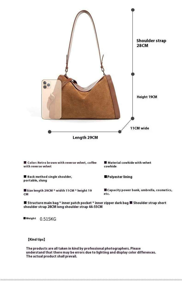 Matte Leather Shoulder Messenger Bag