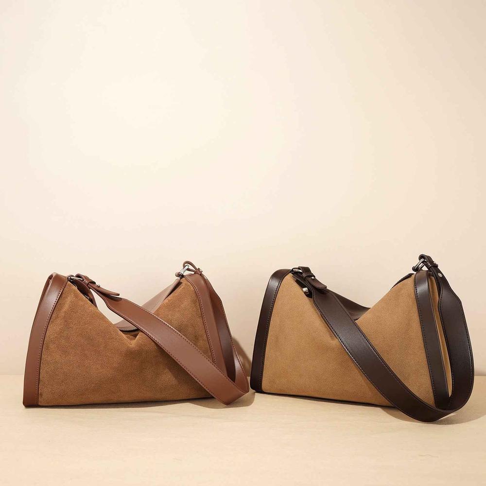 Matte Leather Shoulder Messenger Bag