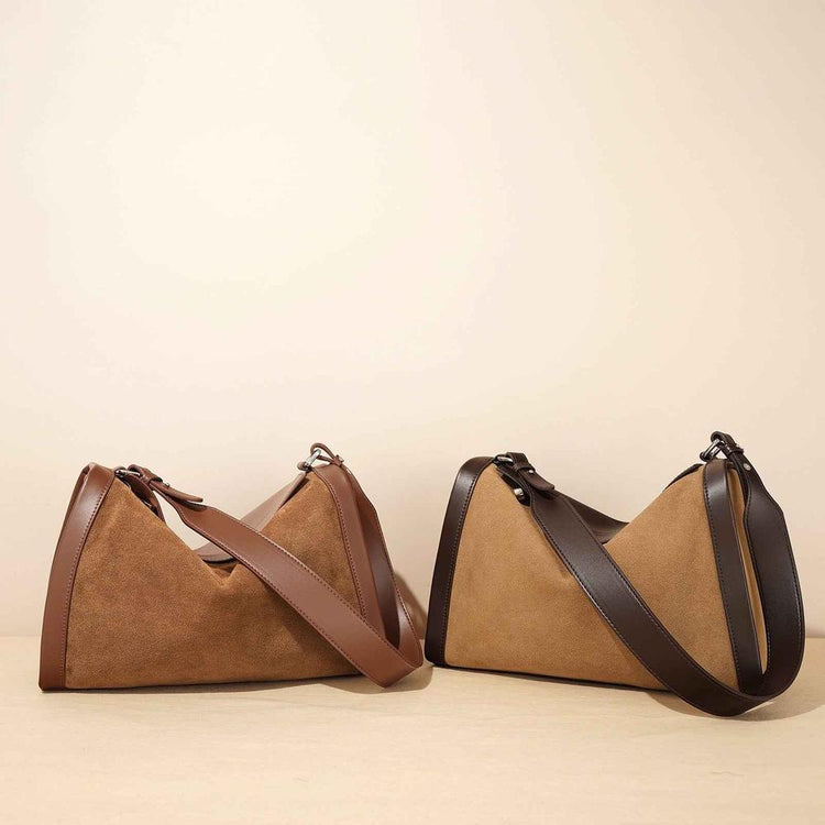 Matte Leather Shoulder Messenger Bag