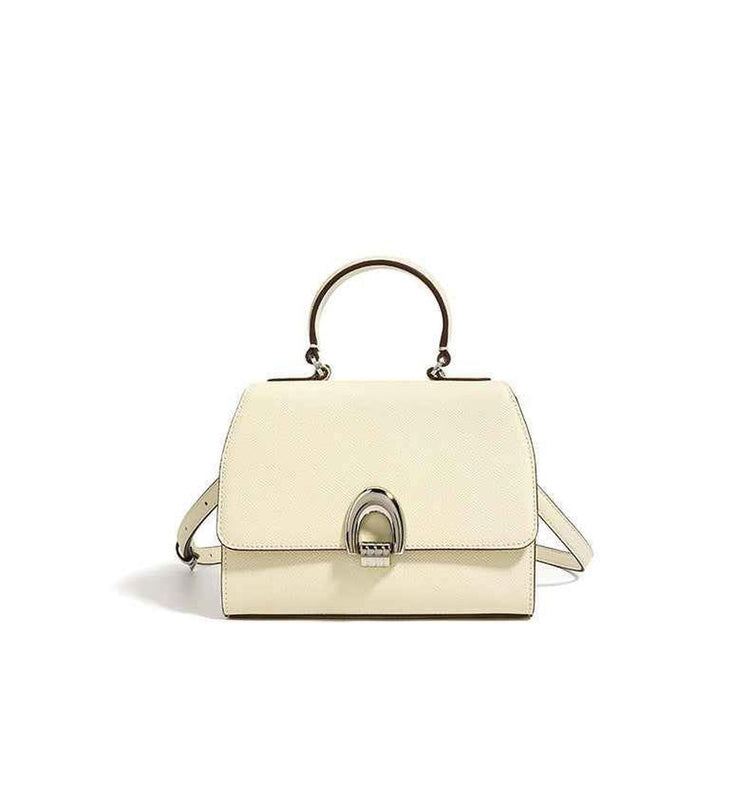 Medium Textured Leather Handbag for Stylish Everyday Wear