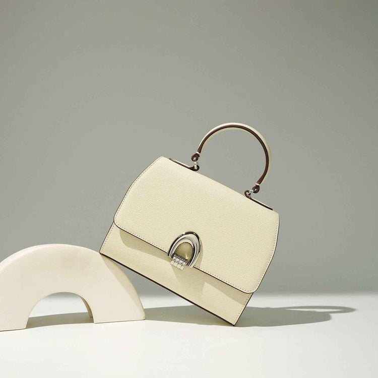 Medium Textured Leather Handbag for Stylish Everyday Wear