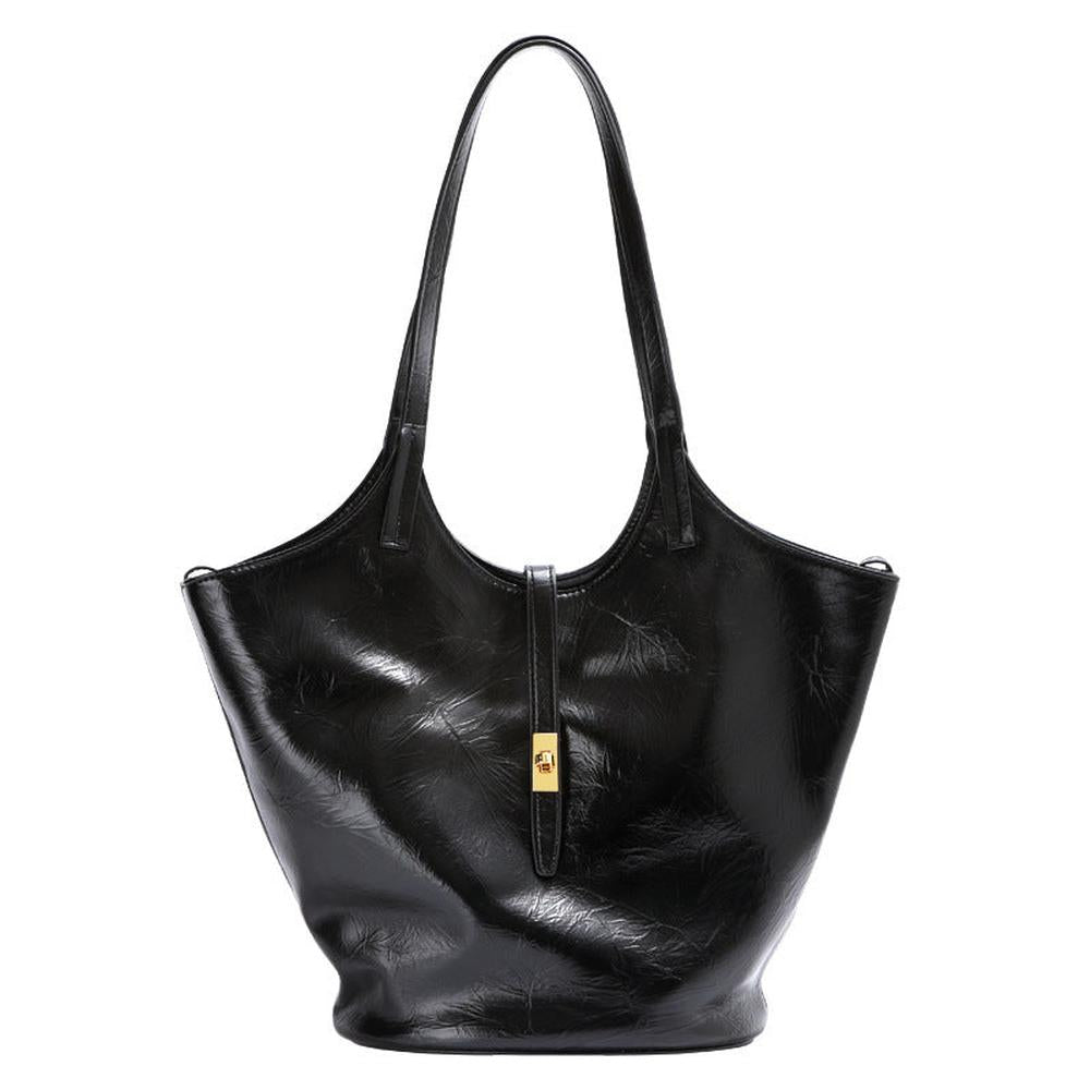 Modern Genuine Leather Bucket Handbag | Stylish Leather Handbags for Every Occasion