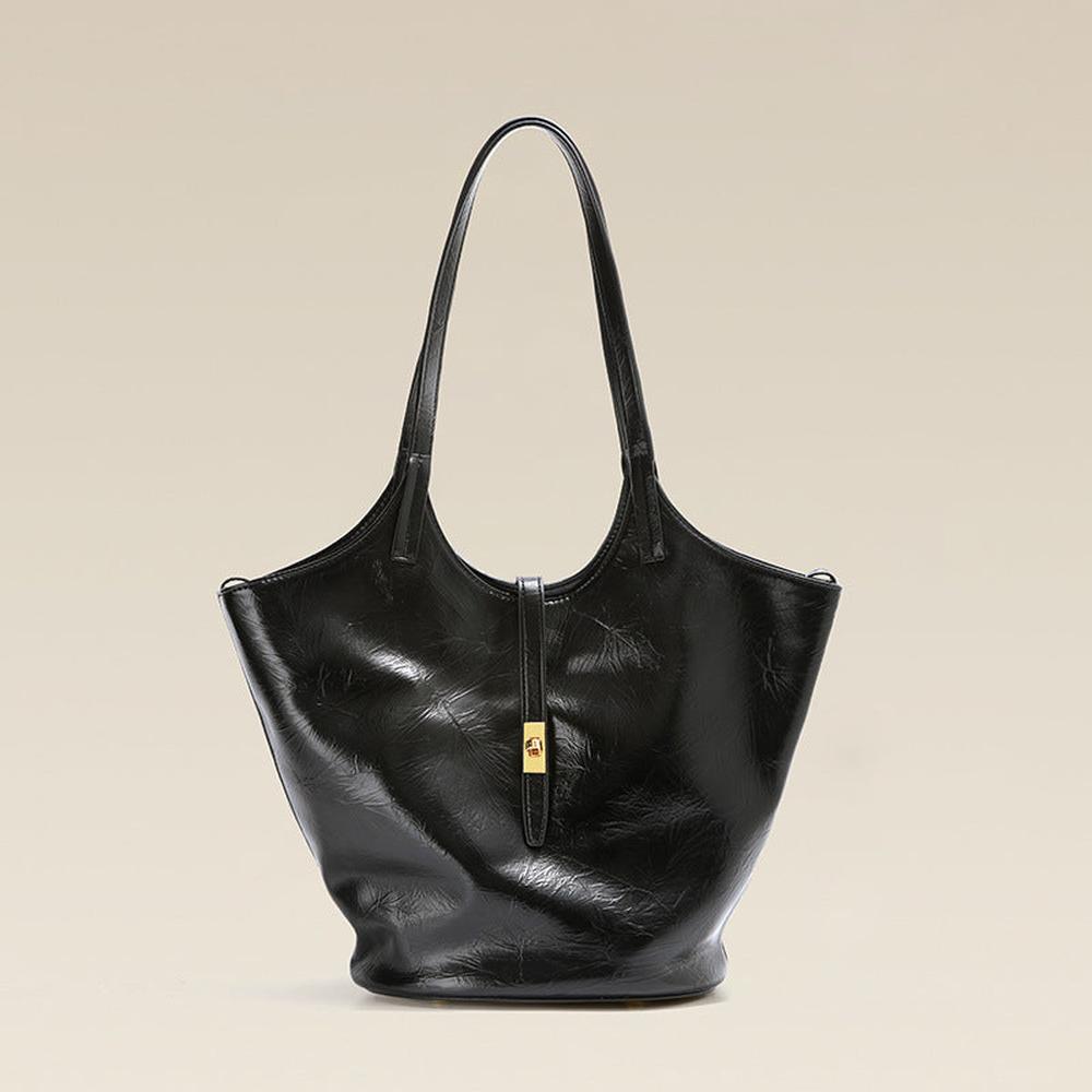 Modern Genuine Leather Bucket Handbag | Stylish Leather Handbags for Every Occasion