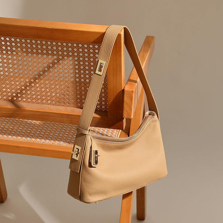 New Genuine Leather Dumpling Shoulder Bag