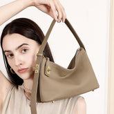 New Genuine Leather Dumpling Shoulder Bag