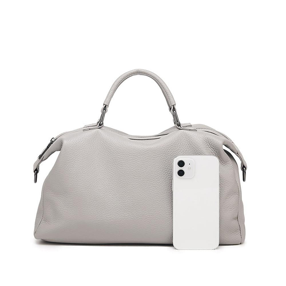 New Genuine pillow shaped Leather Handbag