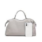 New Genuine pillow shaped Leather Handbag