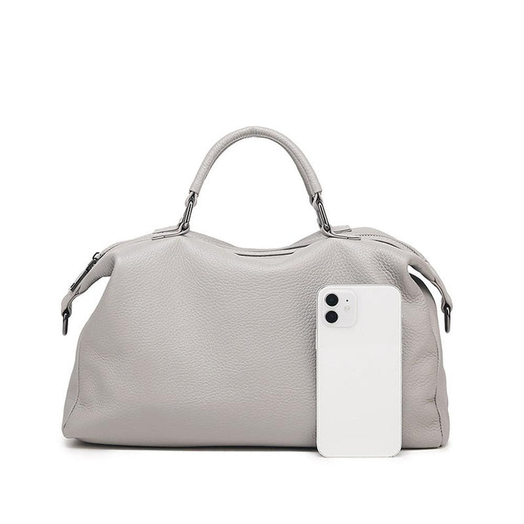 New Genuine pillow shaped Leather Handbag