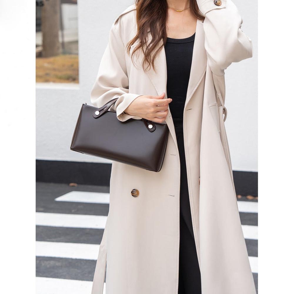 New Versatile Handheld Leather Shoulder Bag