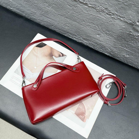 New Versatile Handheld Leather Shoulder Bag