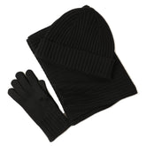 New Wool Scarf Hat Gloves Three-piece Set