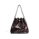 Niche New Style Leather Bucket Bag for Effortless Chic