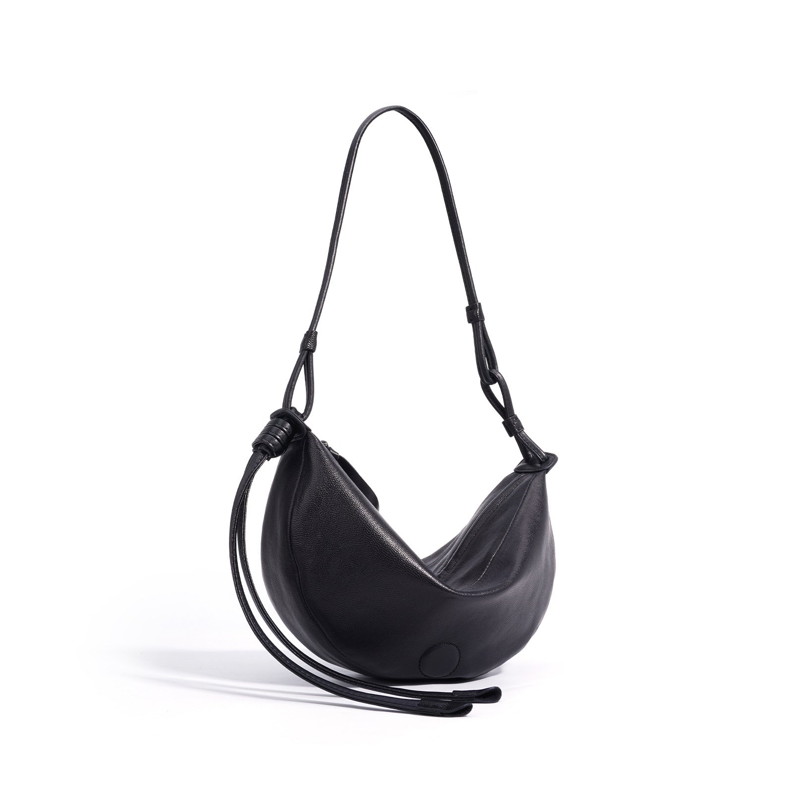 Half Moon Sheepskin Retro Shoulder Bag