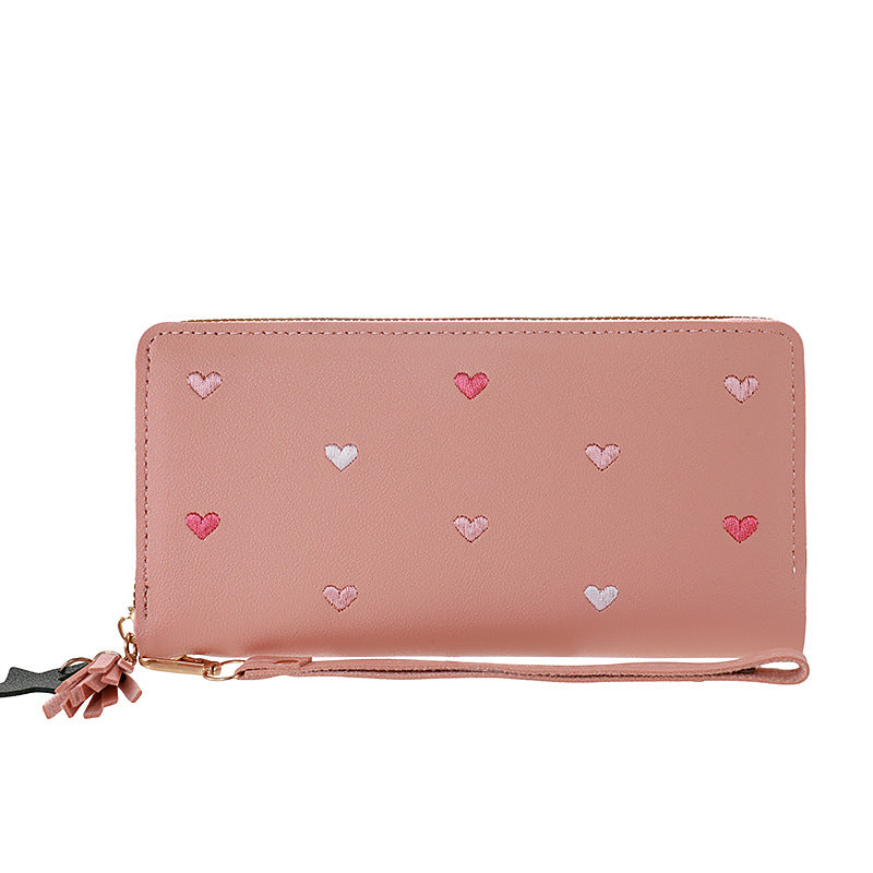 Portefeuille multi-cartes souple grande capacité pour femme