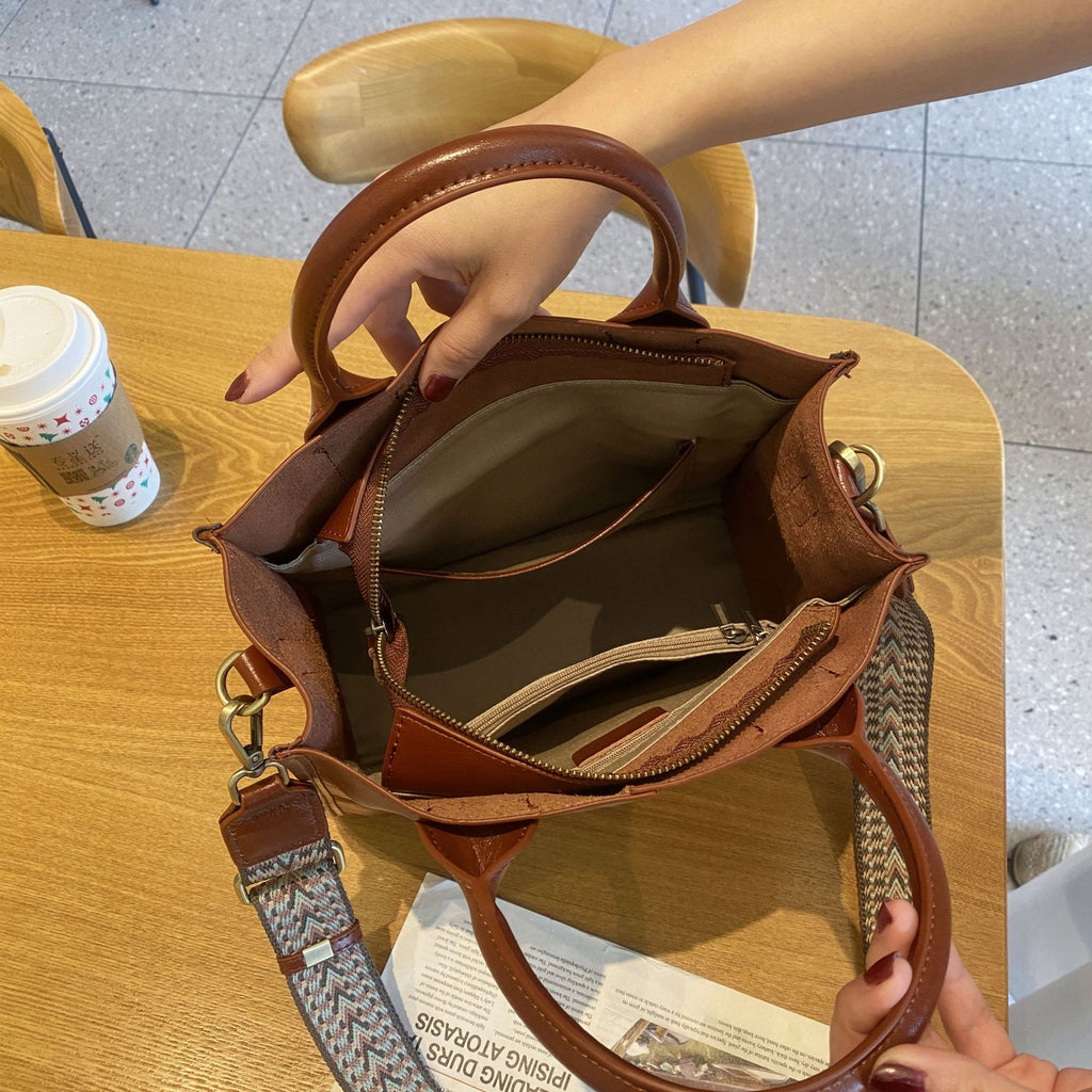 Sac à main en cuir tanné végétal