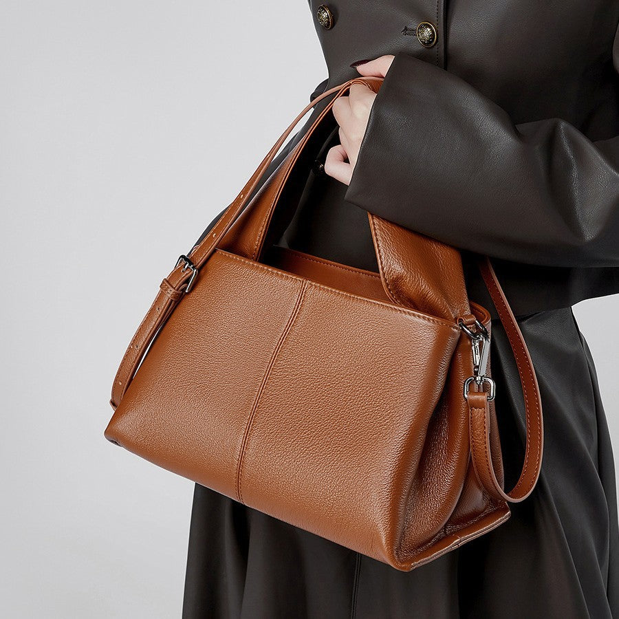Sac à main rétro de couleur unie