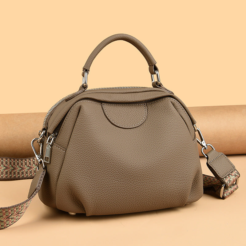Genuine Leather Large-capacity Crossbody Bag