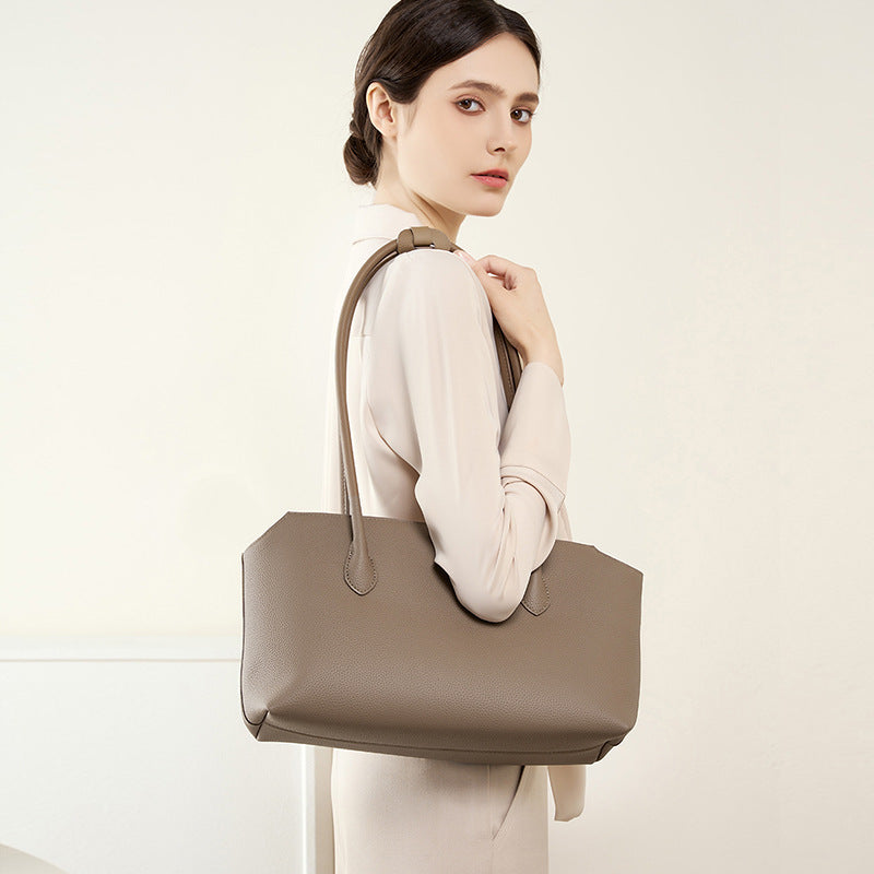 One-shoulder Commuter New High-grade Leather Bag