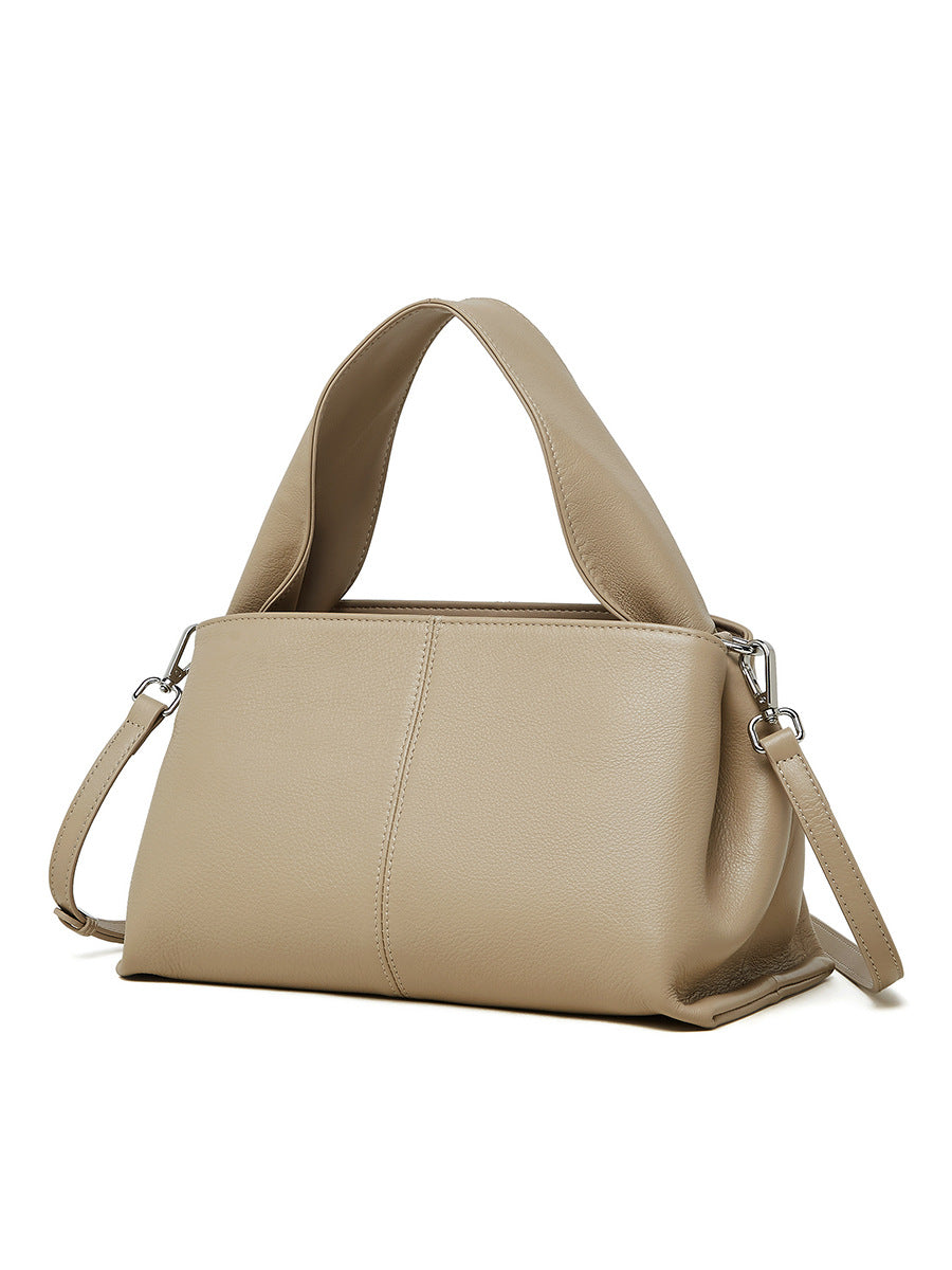 Sac à main rétro de couleur unie
