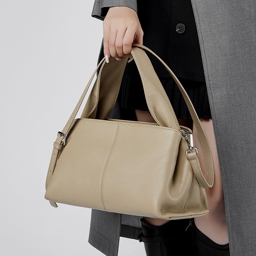 Sac à main rétro de couleur unie
