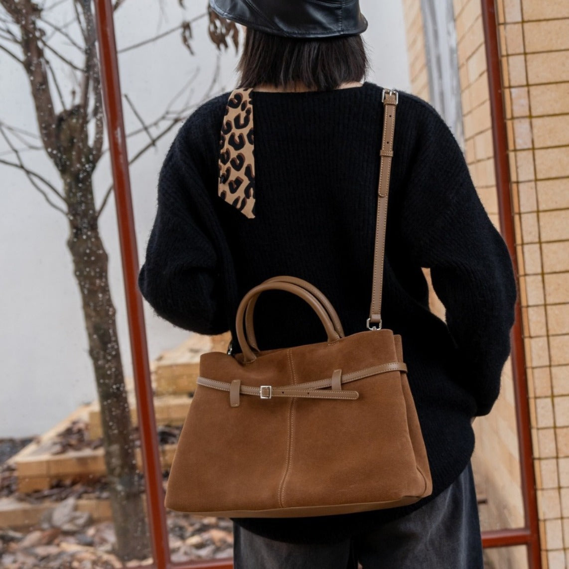High-grade Suede Handbag