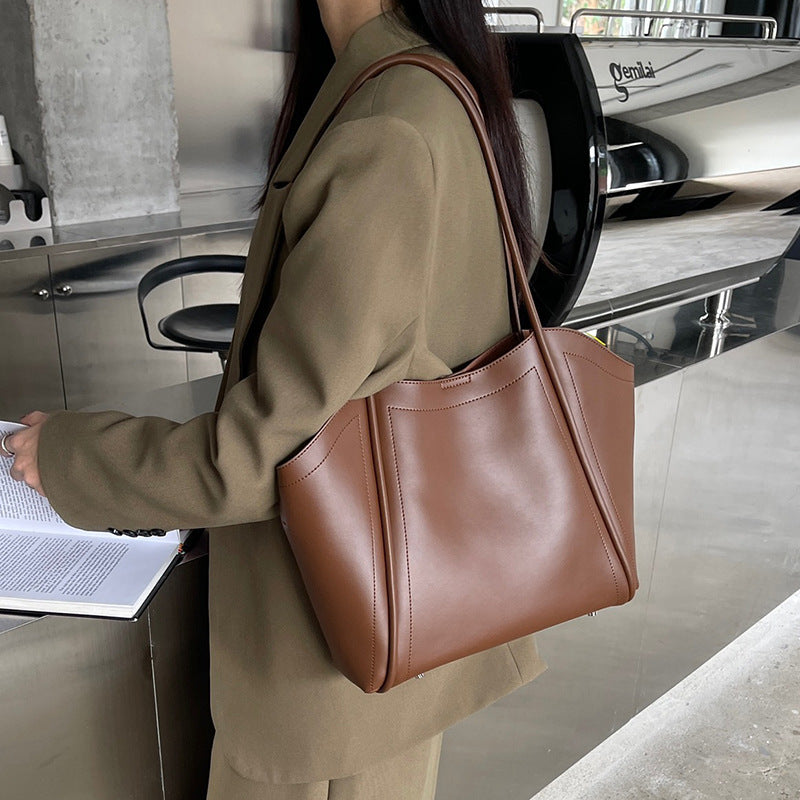 Shoulder Cowhide large capacity Bag