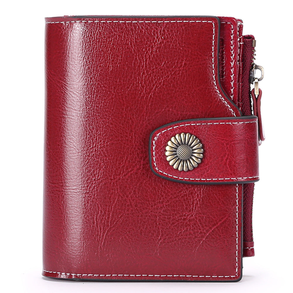 Hasp Clutch Girls Coin Pocket Multifunctional Card Holder