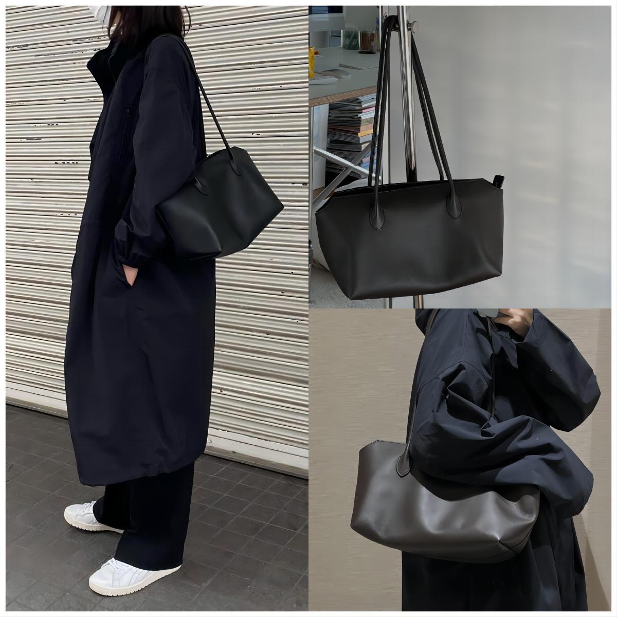 Leather Large Capacity tote Bag