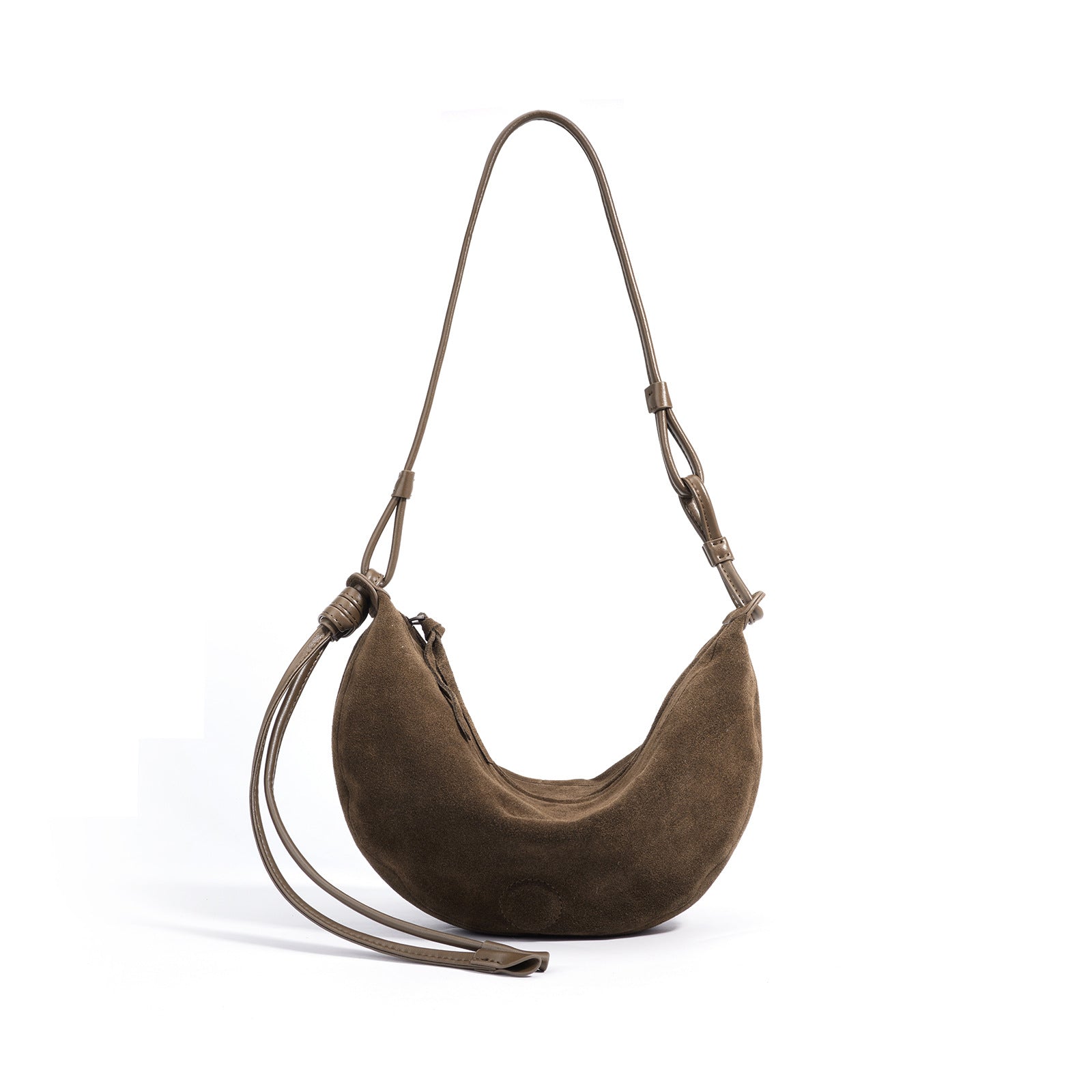 Half Moon Sheepskin Retro Shoulder Bag