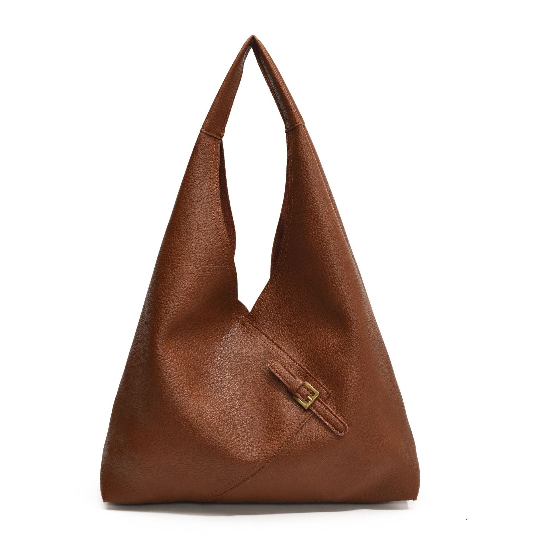 Soft Leather Shoulder Bag - Simple and Large Capacity