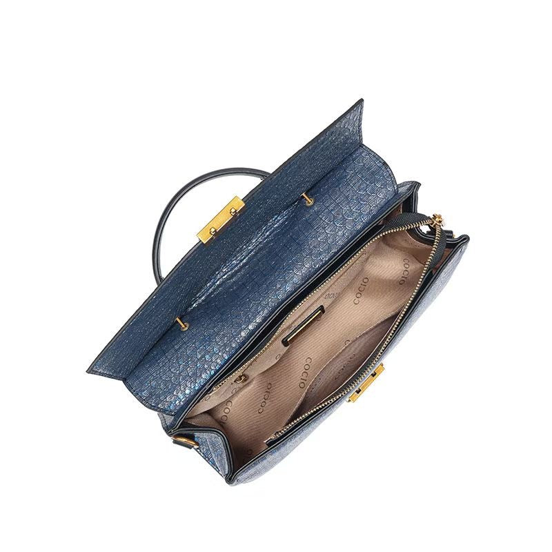 Snake Texture large Handbag