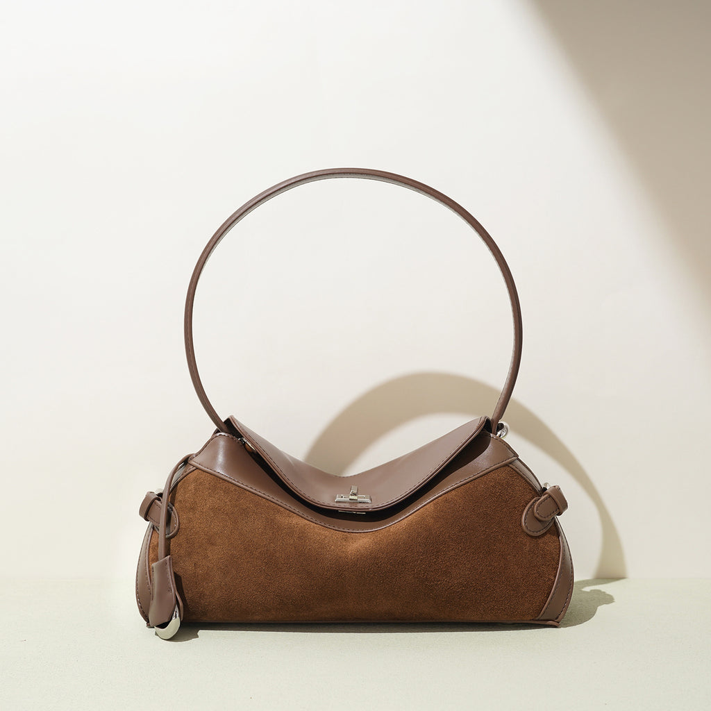 Autumn And Winter New Frosted Solid Color Tote