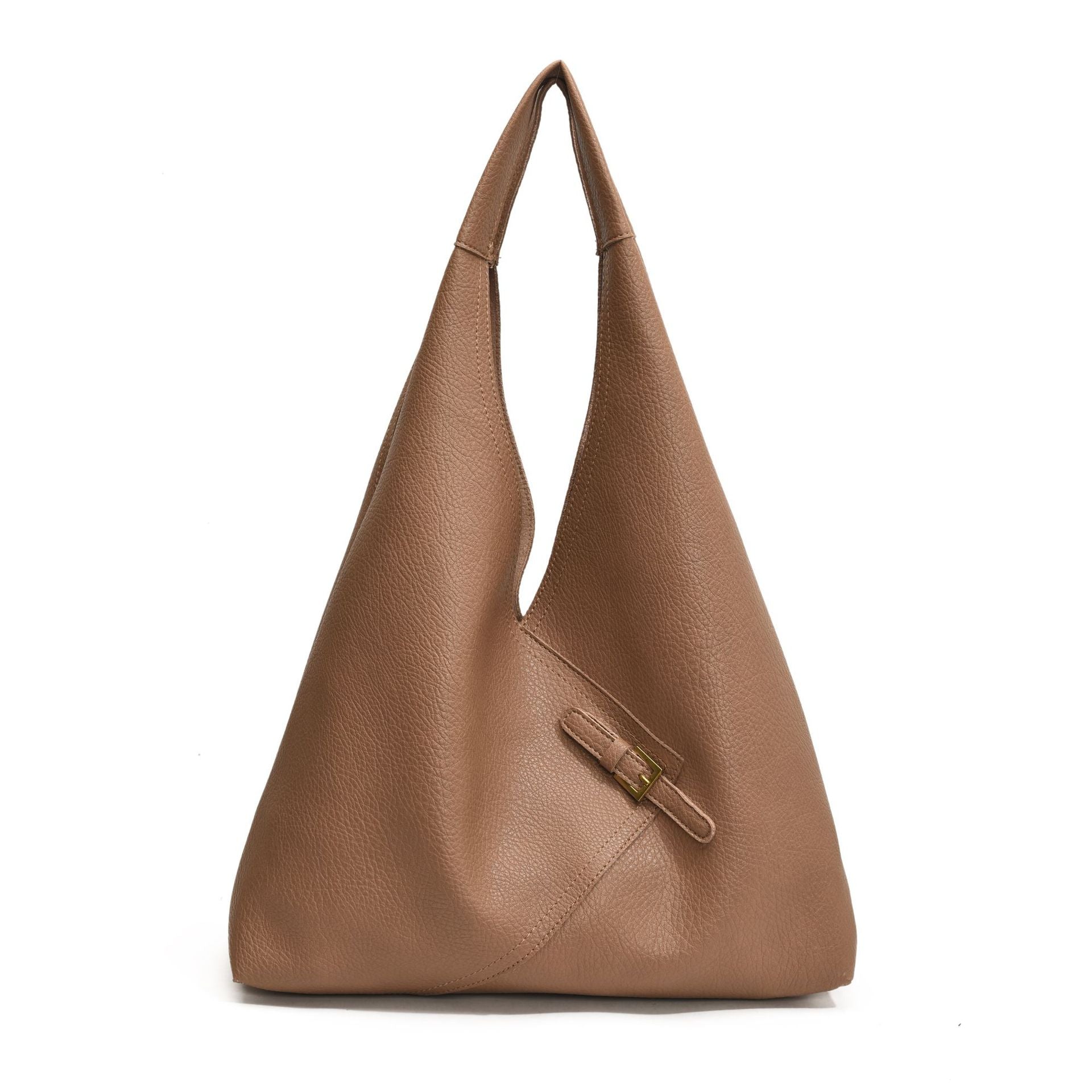 Soft Leather Shoulder Bag - Simple and Large Capacity