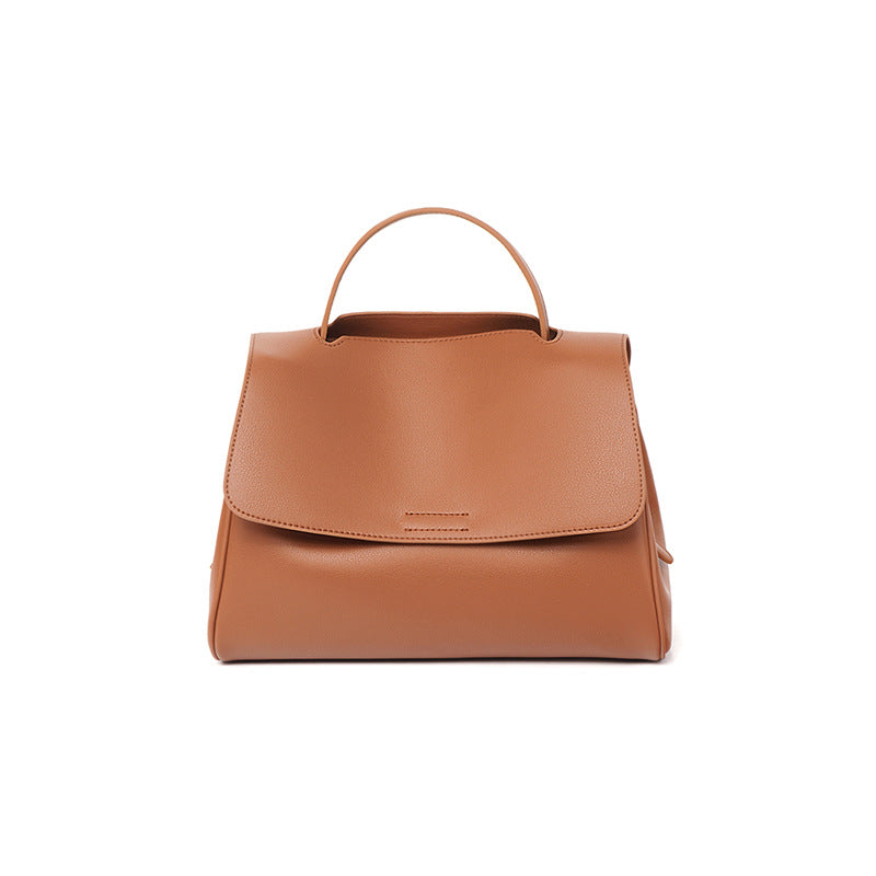 Sac à main messager tendance en cuir souple