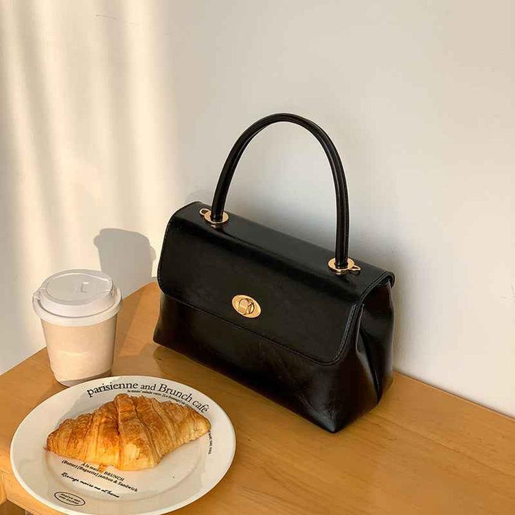 Oil Wax Leather large handbag