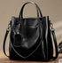 Portable Oil Wax Cattle Leather Handbag