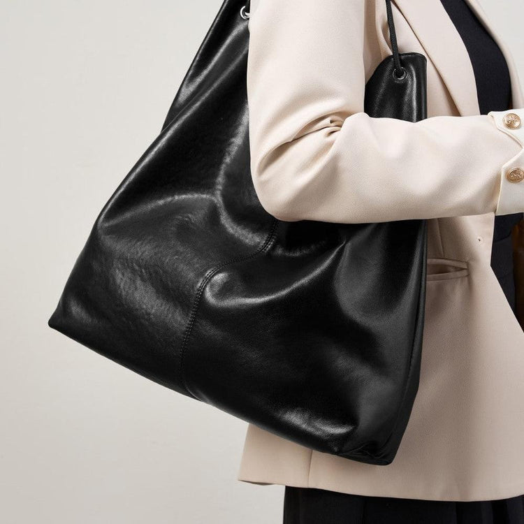 Premium Vegetable-Tanned Leather Tote Bag